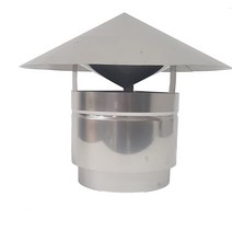 150mm 스텐연통 / 화목난로연통 / 벽난로연통 / 보일러연통 /펠렛난로연통, 역풍방지 삿갓