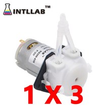 액체이송펌프INTLLAB 12V DC DIY 연동 식 액체 펌프 투약 펌프 (수족관 실험실 분석 용), 01 1mm ID x 3mm OD