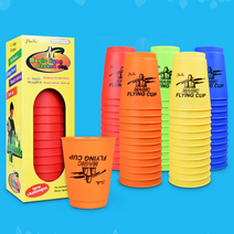 ^매직플라잉 ^컵타 스피드 ^스택스 ^컵스텍 두뇌개발 치매예방 12P, 빨강, 빨강