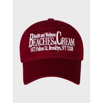 [비치스앤크림] HEALTH AND WELLNESS CAP-BURGUNDY