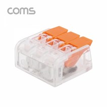 1+1 케이블 연결 클립 접속 단자 전선 연결(3P 일방향)DC, 3개