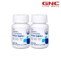 [GNC] 비타민B 컴플렉스 (60정) 30일분 x 2병
