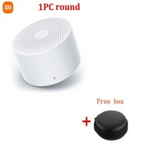 xiaomi ai 휴대용 버전 무선 블루투스 호환 스피커 스마트 음성 제어 핸즈프리 베이스 스피커, 은