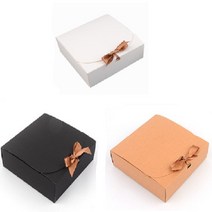 CAILOOM 선물 포장 주얼리 악세사리 귀걸이 팔찌 목걸이 리본 박스 상자 미니 케이스, 기본, 대 - 화이트