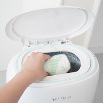 블리바 기저귀 4중 냄새차단 휴지통 [항균리필백 증정], 핑크, 1개