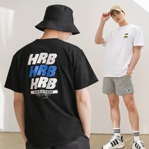 헤링본 남자 16수 면 반팔티셔츠 오버핏 데일리 여름 일상복 TE505M