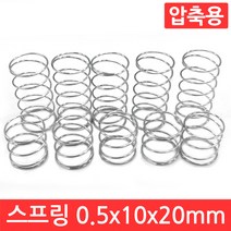 선경0.8mm길이20.5mm 압축 스프링1set-50개