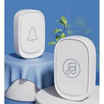 장거리 무선 비상벨 노약자 호출 벨 독거 노인 삐삐, 무선 비상 호출벨 -블랙 (1개+2개)