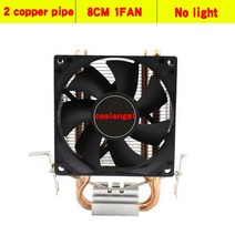 2011 X79 X99 CPU 쿨러 2 4 6 열 파이프 음소거 4Pin PWM 냉각 팬 LGA 775 1200 1155 1700 1366 AMD3 AM4 마더 보드, [09] 1 FAN, [01] no lights, [01] 3pinA intel AMD