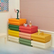 플라스틱 수납장 적재 아이방 원룸 감성 인테리어, 3겹강황+백색+강황L50.5xW40.5xH62