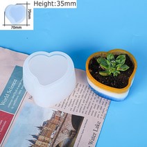 콘크리트 화분 시멘트 금형을위한 실리콘 주형 즙이 많은 식물 냄비 금형 재배자 Diy 아로마 테라피 석고, b2