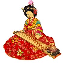 담은코리아 골드책갈피 북마크 외국인선물 칠색한국이야기 책갈피, 1개, 가야금여인(색상랜덤)