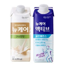 뉴케어 구수한맛 5팩 + 액티브 골든밸런스 5팩 / 완전균형영양식 식사대용식 액상단백질 환자식사 고단백 단백질, 5개