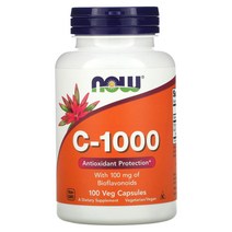 나우 푸드 비타민C 1000mg 바이오 플라보노이드 비타민씨 100mg 100정 250정 500정, 1개