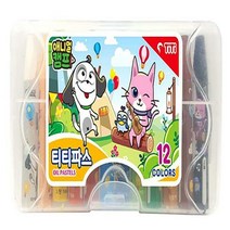 티티파스 애니멀캠프 12색 / 크레파스 크레용 미술준비물 학용품 미술용품, 단품