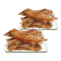 국내산 닭고기 바삭바삭 치킨안심육포_다이어트 인기만점 강아지수제간식, 치킨안심육포, 2개