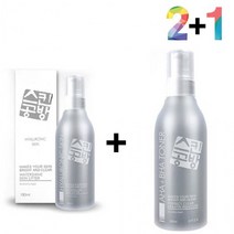 히알루론산 원액 겨울 건조 보습 크림 스킨 토너 세럼 앰플 필러 세트, 히알스킨180ml 2개_사쿠라폼 1개
