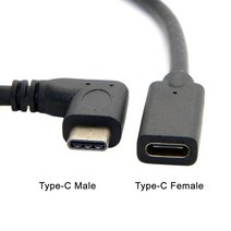 0.3 미터 유형 C USB 3.1 90 graden 남자 naar Vrouwelijke 연장 자료 Kabel 증량제 코드 dropshipping, 한개옵션0