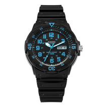 카시오 남성용 아날로그 좌우 쿼츠 우레탄시계 MRW-200H-2BVDF