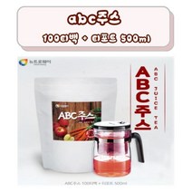 사과비트당근 abc 차 티백 + 티포트 포함 100% 국내산 순수 리얼 무첨가 티 삼각 티백 애플 비트 캐럿 주스 몸이가벼워지는 음식 건강 식품 쥬스 500ml 내열유리 전용포트