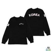 [케이레이션] 코리아 아미 기모 긴팔 티셔츠 (검정) ROK 보온 기모 로카 티셔츠 발열 방한 군인