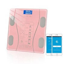 스마트 인바디 체중계 가저용 체지방 몸부게측정기 블루투스 계 BMI 저울 무선 디지털 욕실 체성분 분석기 체중계 218, 협력사, 분홍