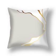 쇼파쿠션 북유럽소파쿠션은행 나무 잎 프린트 소파 베개 커버 현대 북유럽 의자 쿠션 45x45cm 거실 장식, 22 2822_01 45x45cm Polyester