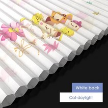 허니콤블라인드 무선 블라인드 소음 감소 플라워 프린트 셀룰러 쉐이드 거실 침실 사무실 용