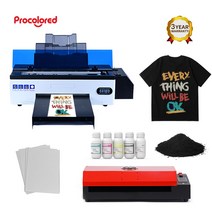 사진인화기 가정용프린터기 핸드폰사진인화기Procolor-DTF 프린터 L1800 DX5 티셔츠 가죽 후드 맞춤형 비, 02 L1800 printer_01 EU 플러그