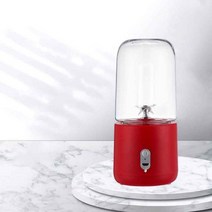 쥬서기 착즙기 400ml 전기 과즙 짜는기구 휴대용 주스 기계 usb 무선 충전식 kithcen 과일 믹서기, 빨간색