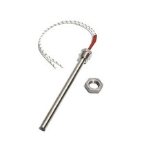 DN6/10mm 스레드 카트리지 히터 가열 요소 6mm x 100/150/200/250/300mm 고온 압축 성형 기계용, [02] 220V, [04] DN15 12x200mm 800W, [02] With nut