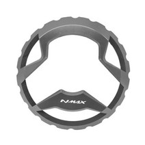 오토바이 스쿠터 야마하 NMAX 125 155 엔맥스 메탈 알루미늄 탱크 주유구 커버, 실버