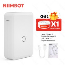 산업용라벨프린터 휴대용 미니 옷 네임 자수 스티커 라벨 프린터 라벨기 niimbot d110 열 투명 종이 포켓 무선 바코드 블루투스 기계 d11 maker