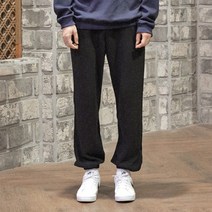 무지 밴딩조거 트레이닝바지 빅사이즈 남녀공용, 그레이_PTZ_0001