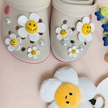 [무배+최저가] 10P 2스타일 고퀄리티 진주 스마일꽃 큐빅 파츠 악세서리