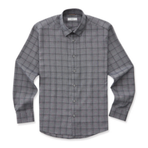 그레이 글렌체크 TR 히든버튼 긴팔셔츠_DDSRA03CCG