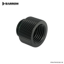 pc부품 배로우 10mm 남성-여성 익스텐더 피팅 워터 쿨러 TNYZ-G10, 01 Black_02 2pcs