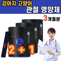 강아지 고양이 반려동물 무릎 관절 관리 다리 절뚝 케어 건강 가루형 노견 노령 초록입홍합 초록잎홍합 N-아세틸글루코사민 MSM 엽산 영양제 보더콜리 보다콜리 푸들 몰티즈 말티즈, 3개