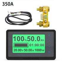 배터리테스트기TF03K DC 8 ~ 120V 50A/100A/350A/500A 배터리 용량 테스터 전압 전류 디스플레이 쿨롱 카운, 02 350A