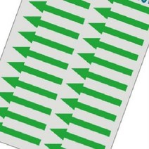 올콕레이테크 분류용 라벨 형광 화살표 녹색 13매 10권 라벨지 스티커 용라벨 지스티커 allcokㅍㄱ, 이상품이좋아요