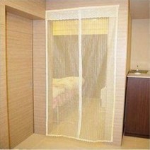 현관문모기장 방충망 현관방충망 창문형모기장, LF-아이보리