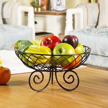 테이블 전시 과일 바구니 야채 과일 수납 랙, 브론즈