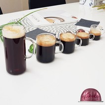 남박사 캡슐 커피 전용잔 내열유리컵, 22-3.내열유리스텐티망뚜껑머그컵450ml블루, 1개