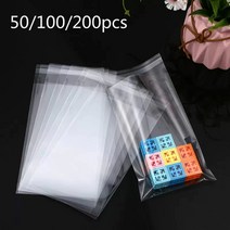 투명 셀로판 OPP 플라스틱 폴리 작은 첼로 자체 밀봉 백 패키지 50/100 pcs 도매, 18.11x15cm 50개