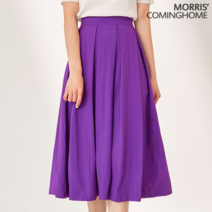 모리스커밍홈 바스락 핀턱 플레어 스커트 M2306SK070B