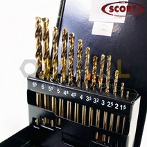 스코어 미국산 코발트 드릴 세트 13PC 스텐기리세트 비트 드릴날 1.5-6.5mm, 1개