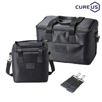 CUREUS 대형미니세트 큐어스 클래식 보온보냉가방 쿨러백 도시락 캠핑 이유식 기저귀가방 29L 블랙