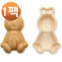 모나카 깍지 리본 토끼 타네라쿠 100매입, 1팩