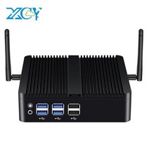 XCY-팬리스 미니 PC 인텔 코어 i7 4500U i5 4200U 기가비트 이더넷 HDMI VGA 디스플레이 6/8x USB 포트 지원 WiFi Windows Linux, No RAM No SSD NoWiFi, Intel Core i3-5005U