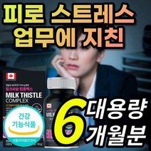 [대용량] 식약처 인정 인증 고함량 밀크씨슬 밀크시슬 밀크시스 밀크티슬 밀크티술 추출물 실리마린 실리마리 야근 스트레스 지친 지치고 피곤한 직장인 간 건강 도움 영양제 약 X, 1개, 6개월 / 180캡슐x1개